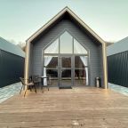 Терраса с набором мебели.