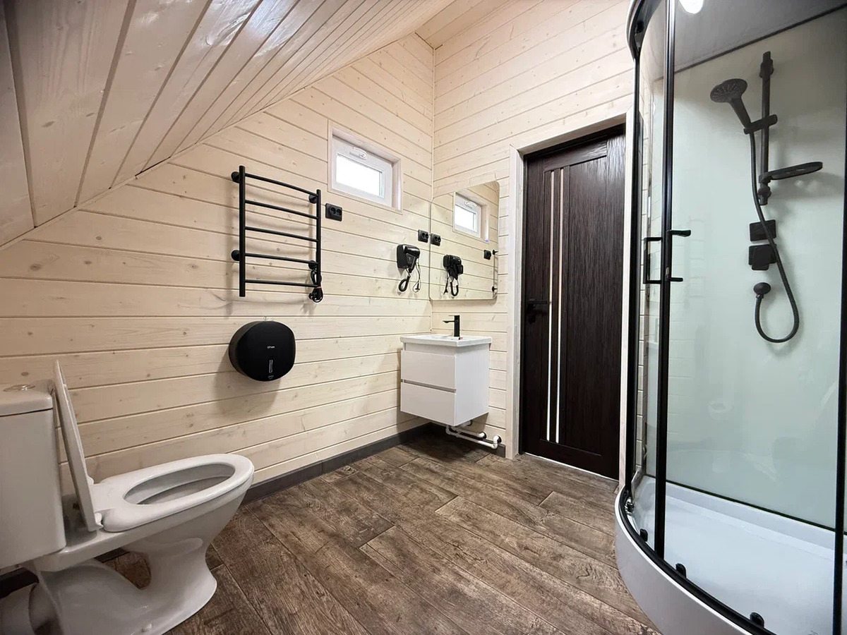 Ванная комната в семейном номере.