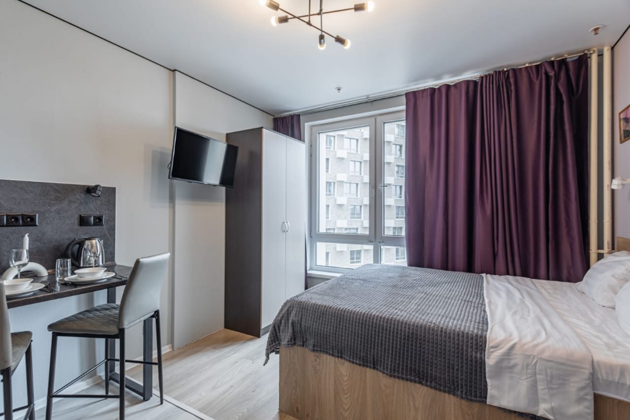 Апартаменты (Б 0209 Волоколамское шоссе, 24к1, студия для 2 гостей), Апартаменты MaxRealty24 Волоколамское шоссе 24 к 1