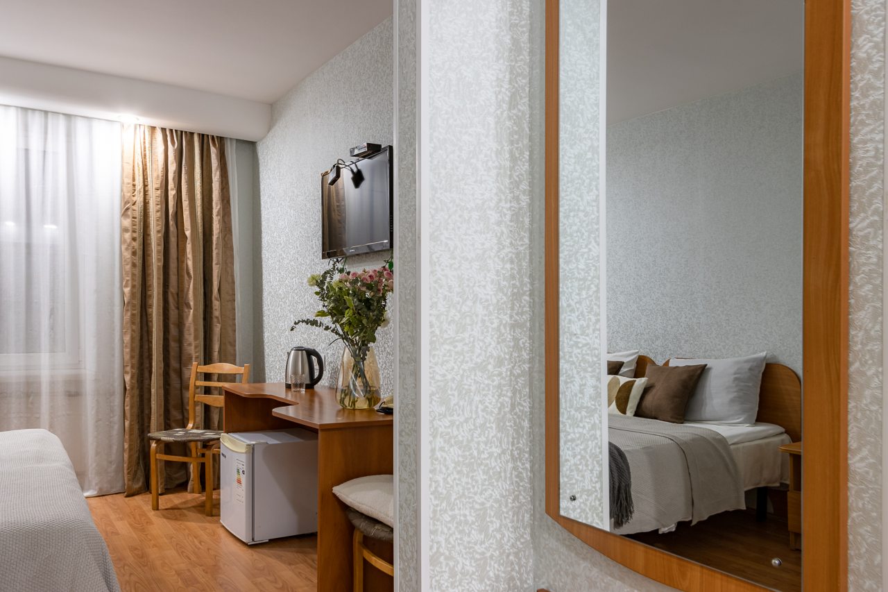 Двухместный (Стандартный номер с 1 кроватью), Отель Номера на Курской