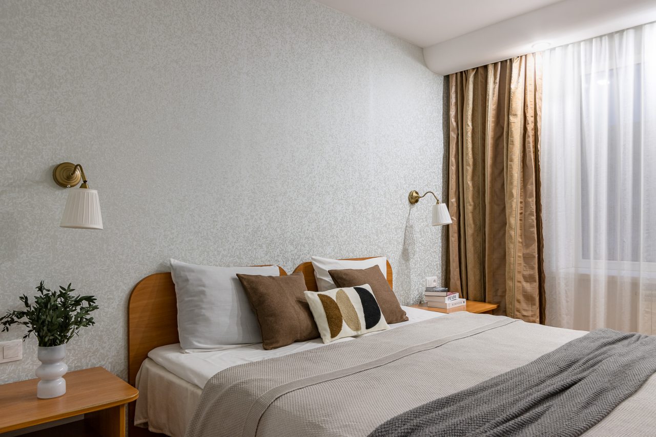 Двухместный (Стандартный номер с 1 кроватью), Отель Номера на Курской