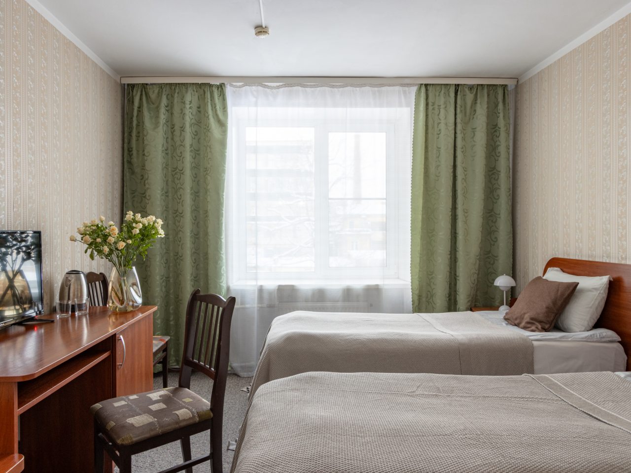 Двухместный (Стандартный номер с 1 или 2 кроватями), Отель Номера на Курской