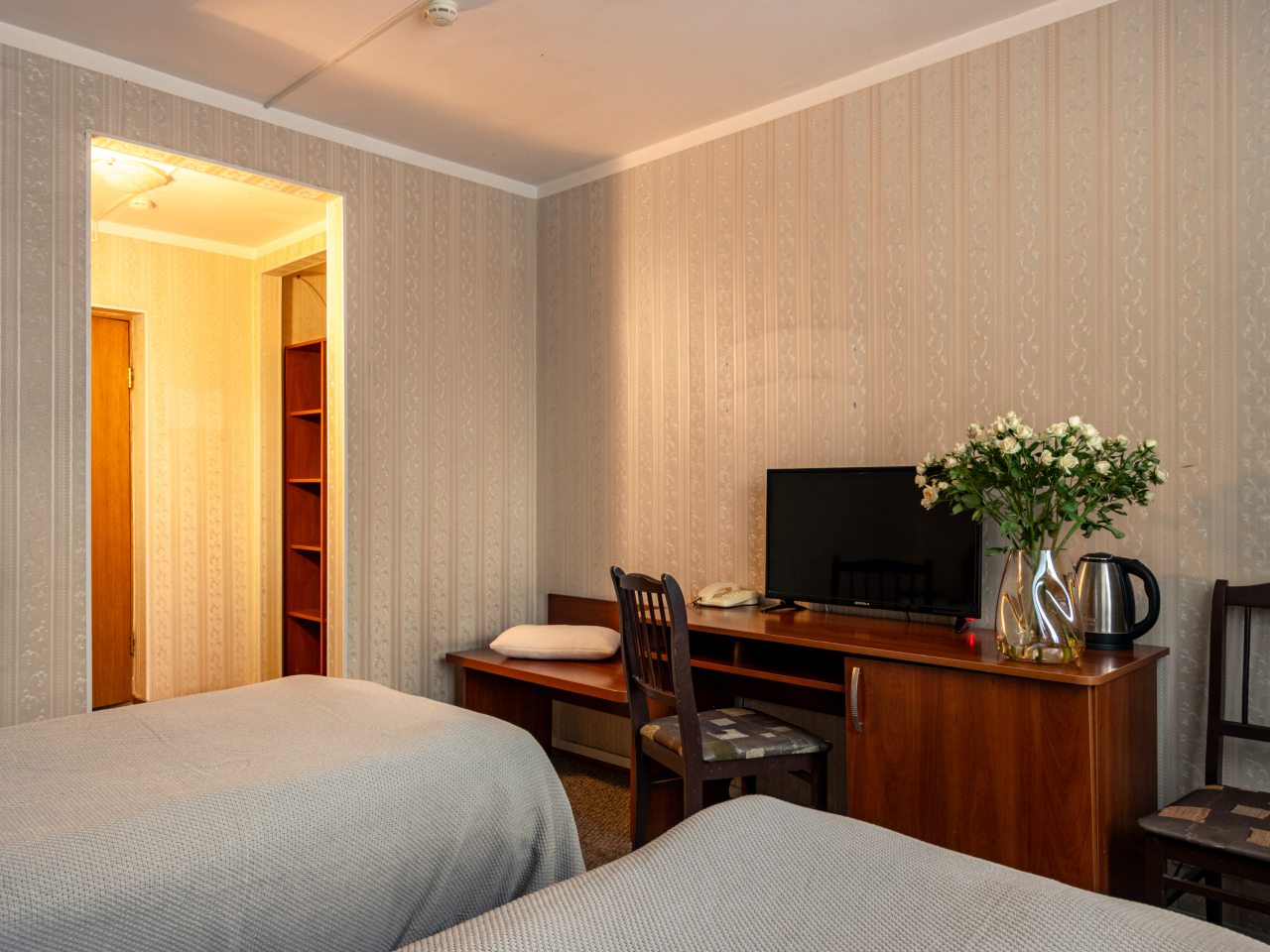 Двухместный (Стандартный номер с 1 или 2 кроватями), Отель Номера на Курской