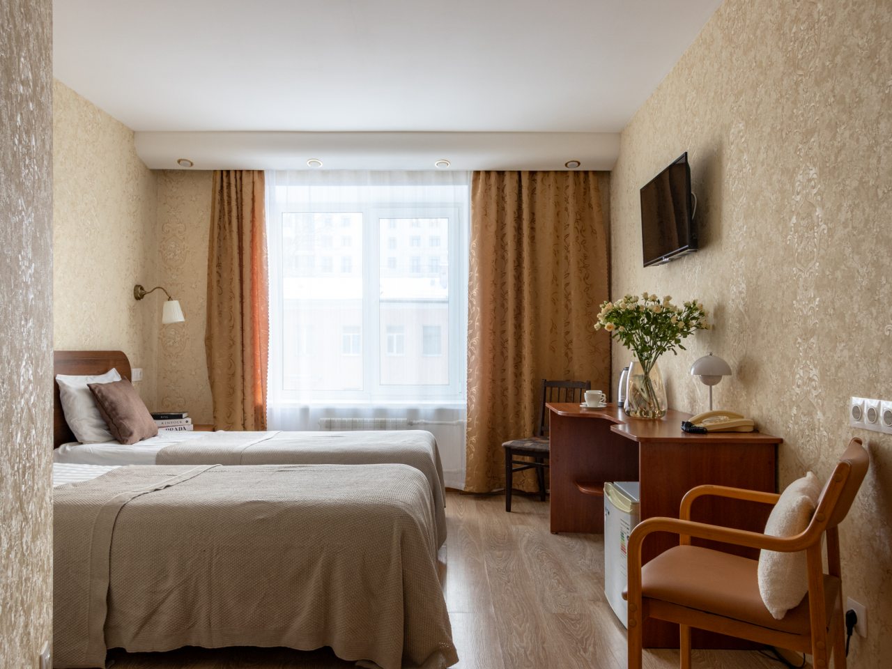 Двухместный (Стандартный номер с 1 или 2 кроватями), Отель Номера на Курской