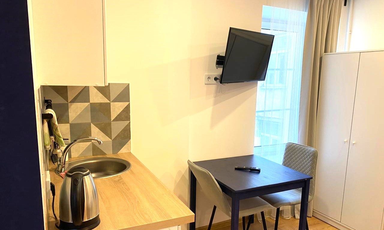 Возможность самостоятельного приготовления пищи, Апартаменты Студия на Тележной улице