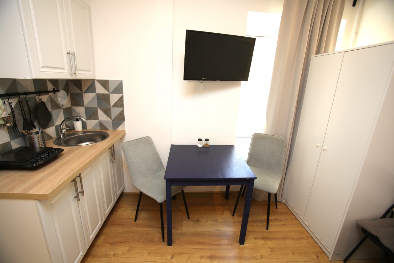 Возможность самостоятельного приготовления пищи, Апартаменты Студия на Тележной улице