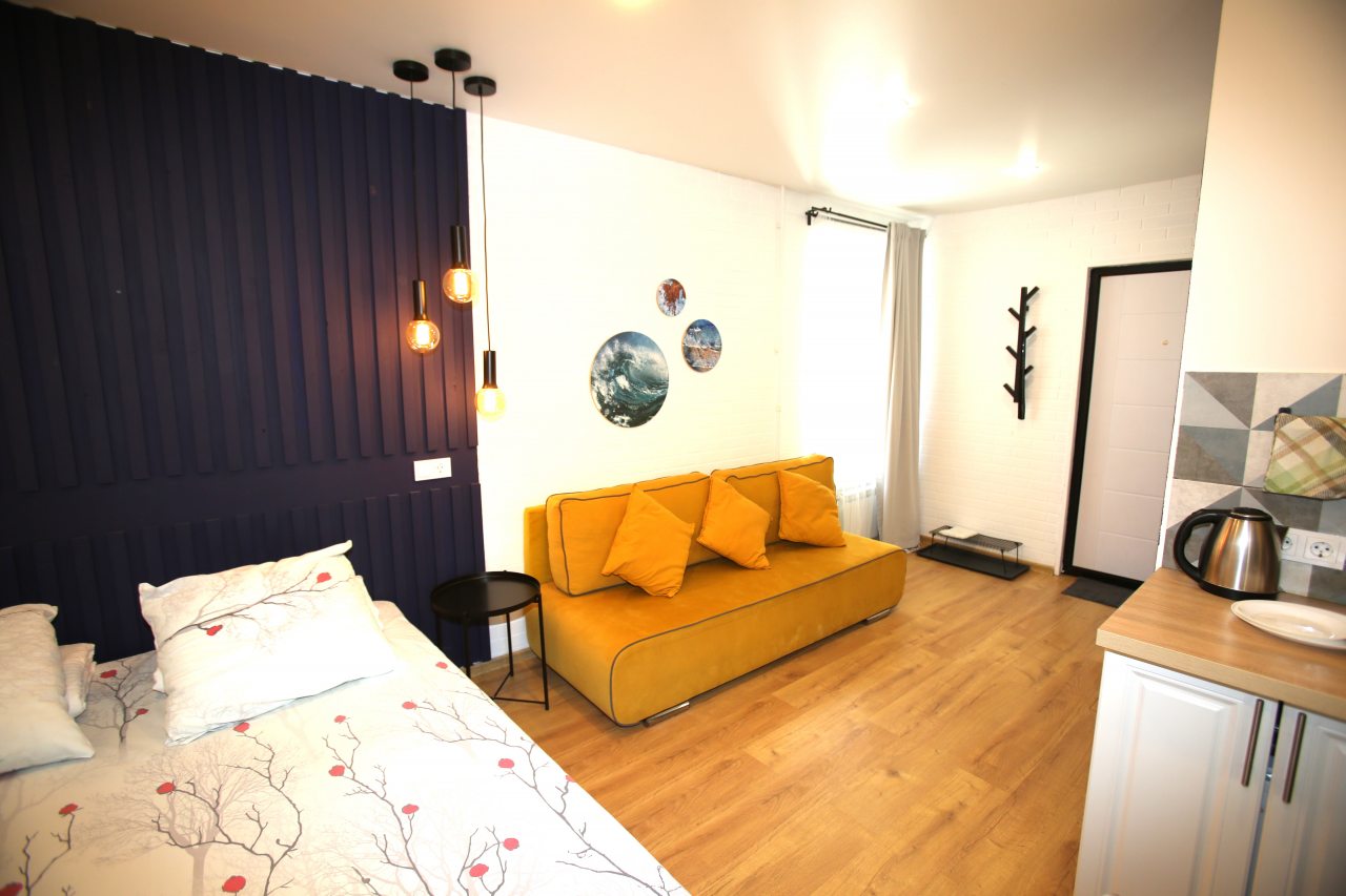 Возможность самостоятельного приготовления пищи, Апартаменты Студия на Тележной улице