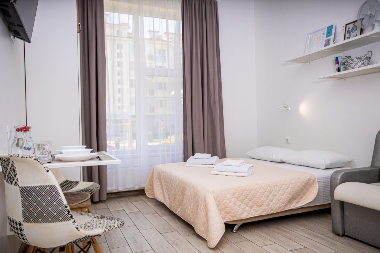 Апартаменты (Студия до 3 человек в Сириусе LoveHotelSirius 5 мин до моря, возле Сочи-Парка), Апартаменты В Сириус на 3 гостей LoveHotelSirius