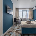 Студио (С двуспальной кроватью и допместом), Апарт-отель Любимый Город-НН