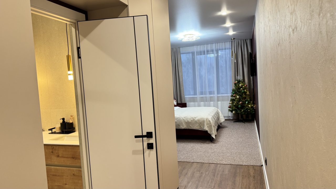 Студио (Гранат с двуспальной кроватью и допместом. Вид на парк), Апарт-отель Любимый Город-НН