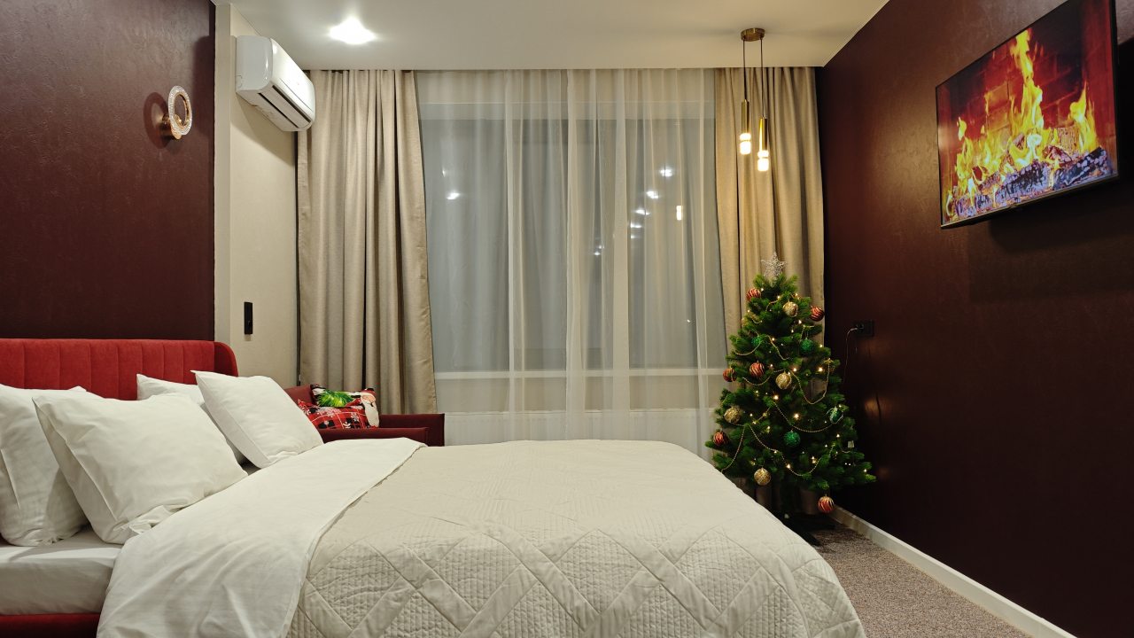 Студио (Гранат с двуспальной кроватью и допместом. Вид на парк), Апарт-отель Любимый Город-НН