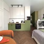 Двухместный (Комфортная студия в ЖК City Bay), Апартаменты Happy People на Волоколамском шоссе