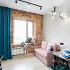 Апартаменты (На 8 этаже с балконом и кухней), Апартаменты Room Hotel на Трудовой 25/1