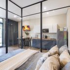 Апартаменты (На 8 этаже с балконом и кухней), Апартаменты Room Hotel на Красном проспекте 104