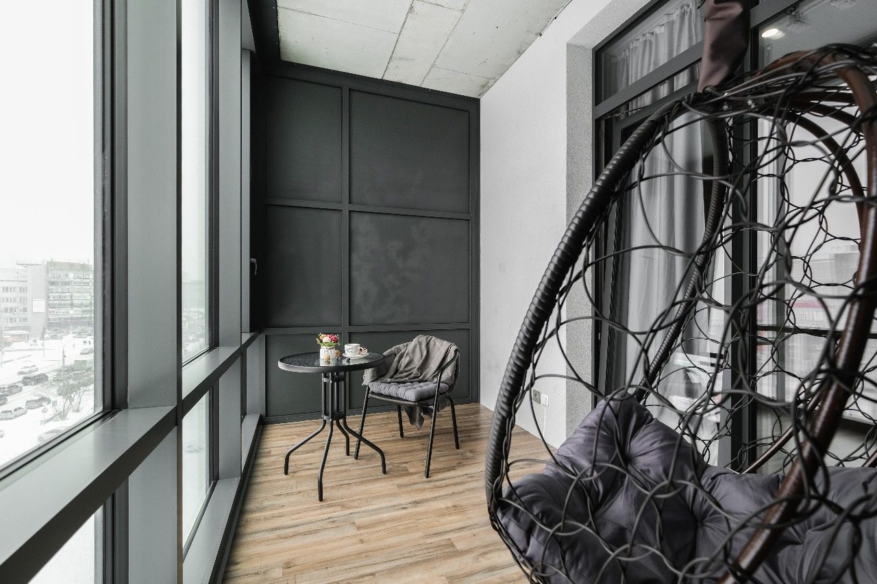 Апартаменты (На 8 этаже с балконом и кухней), Апартаменты Room Hotel на Красном проспекте 104