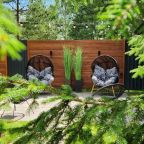 чилл зона с кострищем