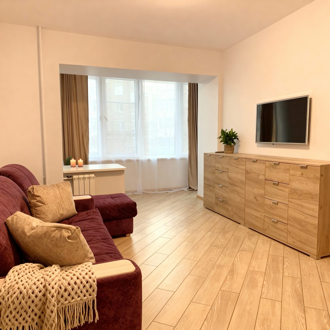 Двухместный, Апартаменты Однокомнатные на Сеславинской 16к2