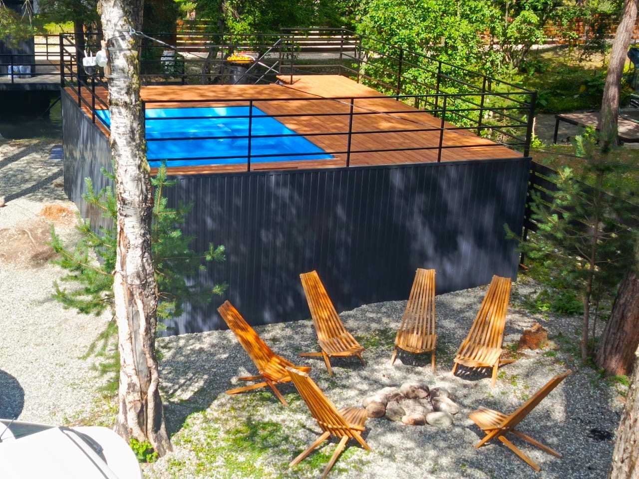 Бассейн с подогревом, База отдыха Куранты Village