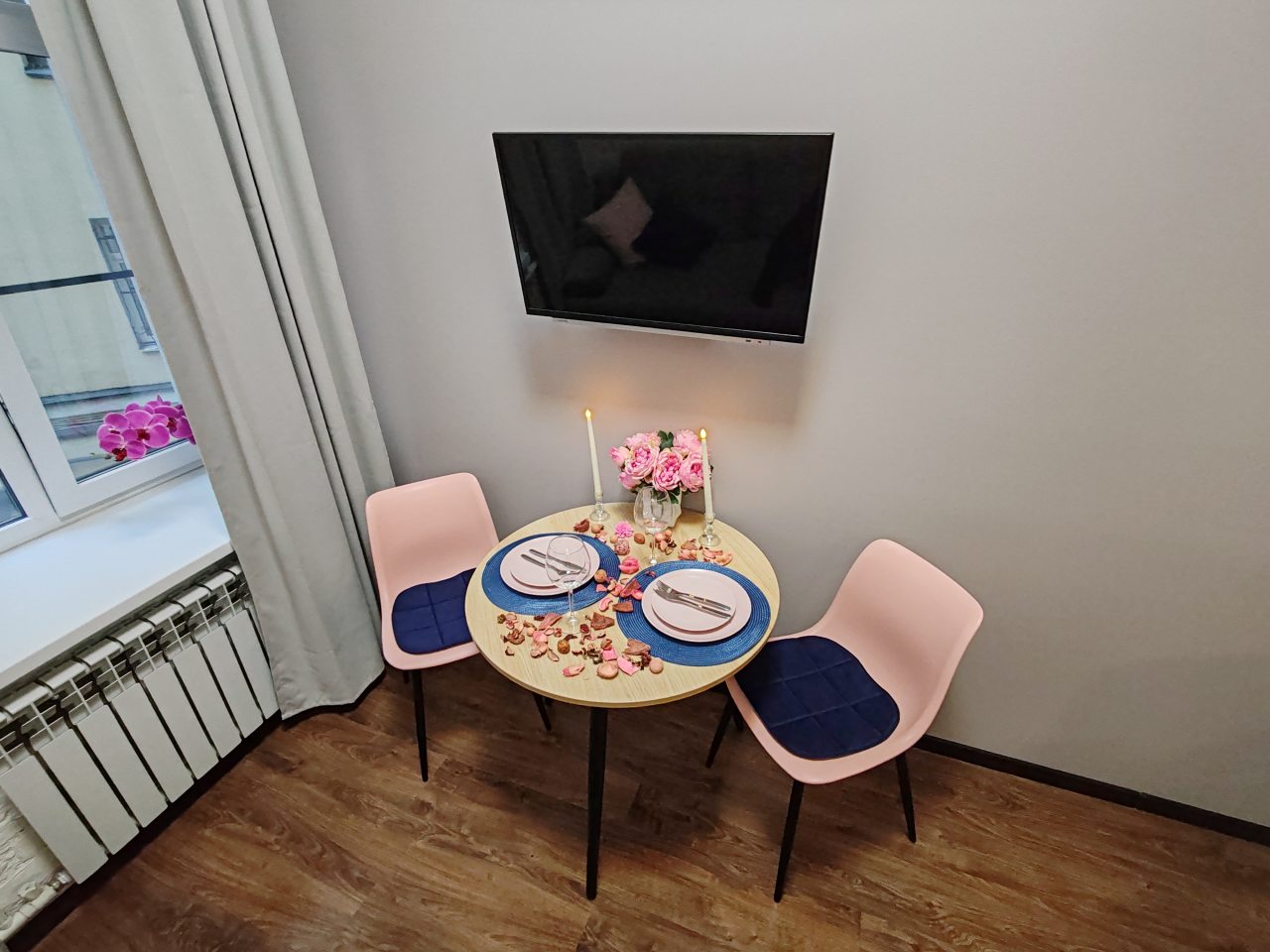 Мини-кухня, Апартаменты Стильная студия на Достоевского