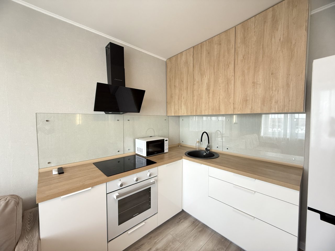 Мини-кухня, Апартаменты Прозрачное время на Шарова 27