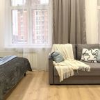 Апартаменты (Светлая студия в ЖК Видный город), Апартаменты Happy People на бульвара Мстислава Ростроповича 3к2