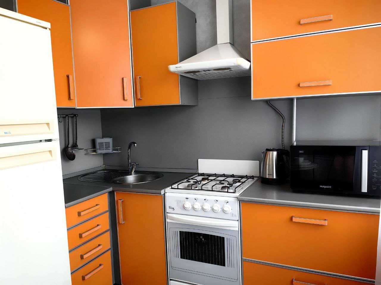 Зона кухни для приготовления пищи.