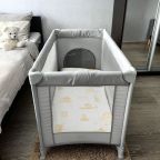 Детская кроватка-манеж предоставляется по запросу.