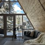 Вид на хребет Абишира-Ахуба из панорамного окна