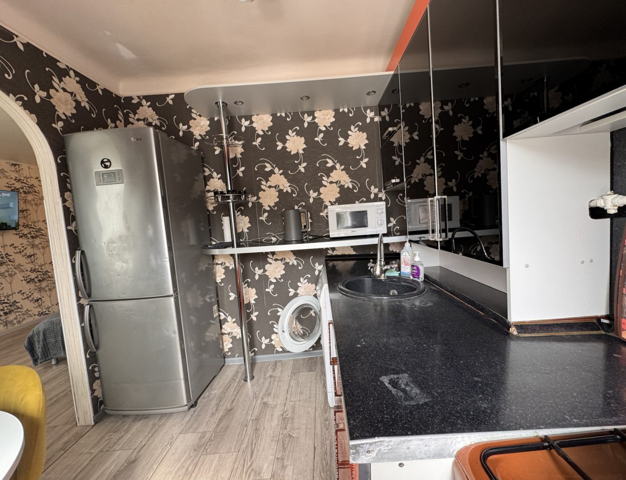 Двухместный, Апартаменты Около ж/д вокзала на проспекте Славы 7б