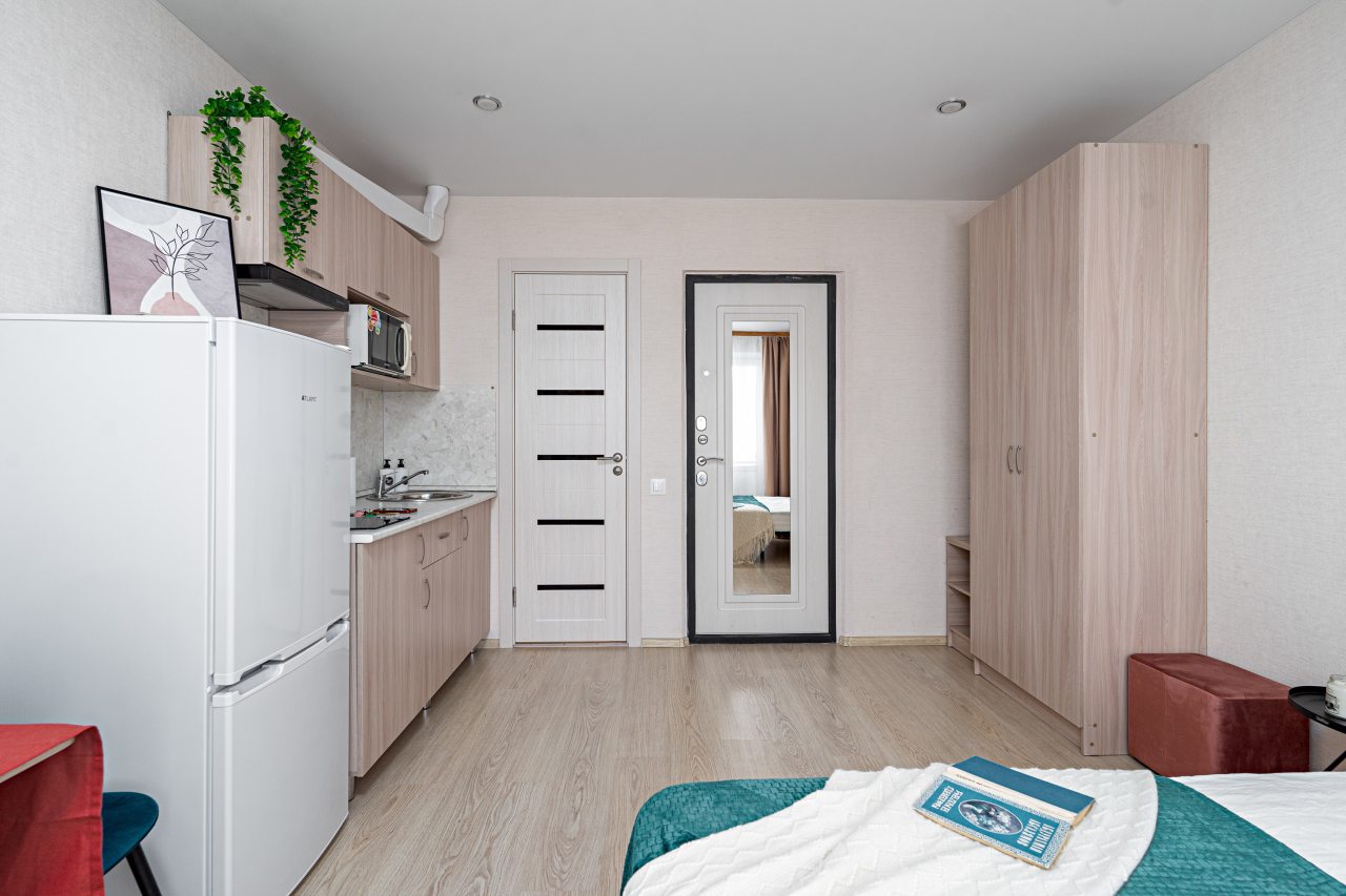 Студио (С wifi и парковкой), Апартаменты Vizit на Абсалямова 30