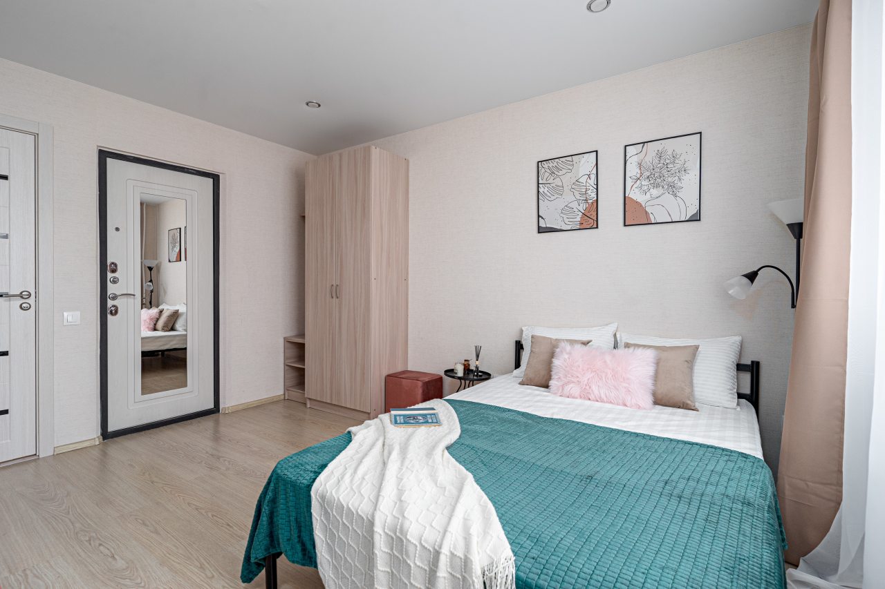 Студио (С wifi и парковкой), Апартаменты Vizit на Абсалямова 30