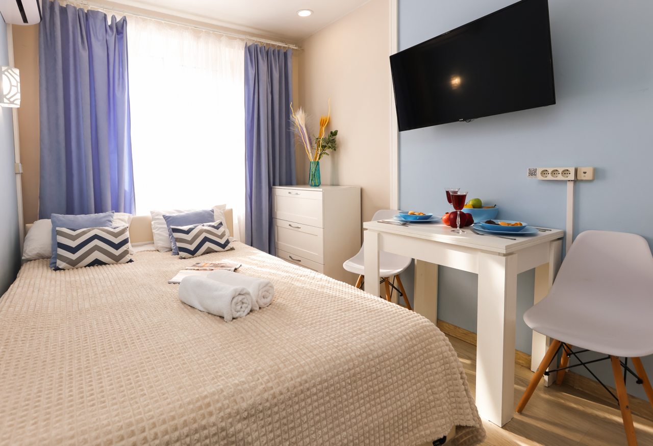 Двухместный (AQUAMARINE), Апартаменты Home24 у метро Беляево