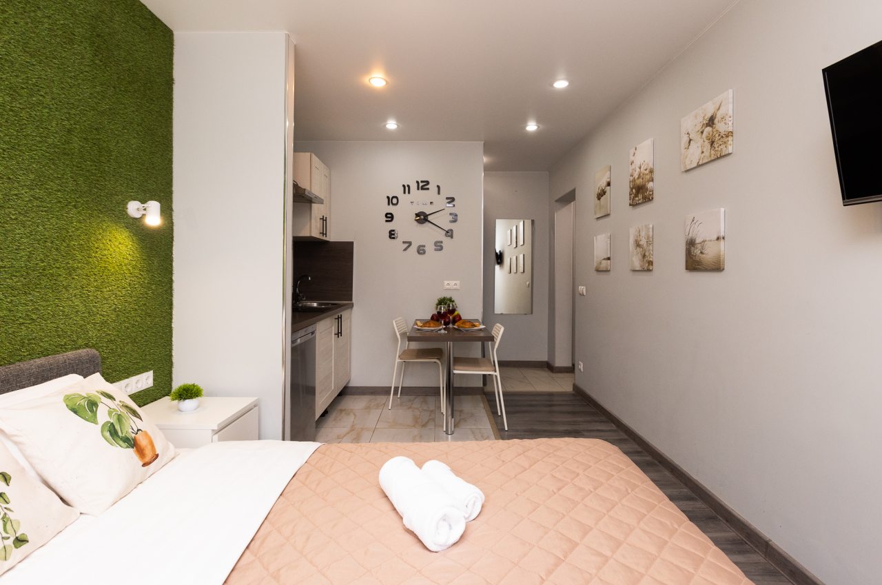 Двухместный (Грин Грасс), Апартаменты Home24 на Верхне-Пролетарской 7