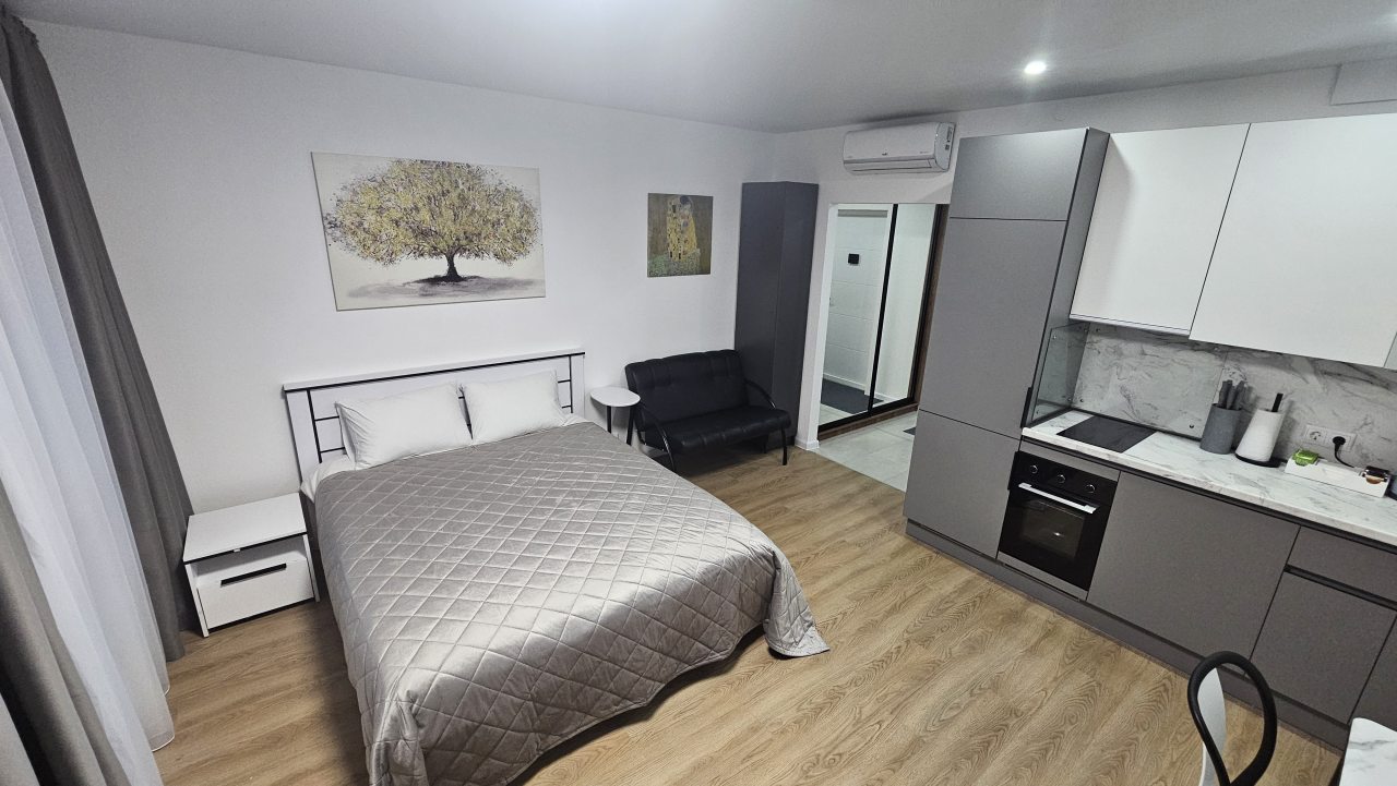 Студио (Апартаменты-студио с видом на город и Останкинскую башню), Апартаменты Сокольники Студия на 19-м этаже