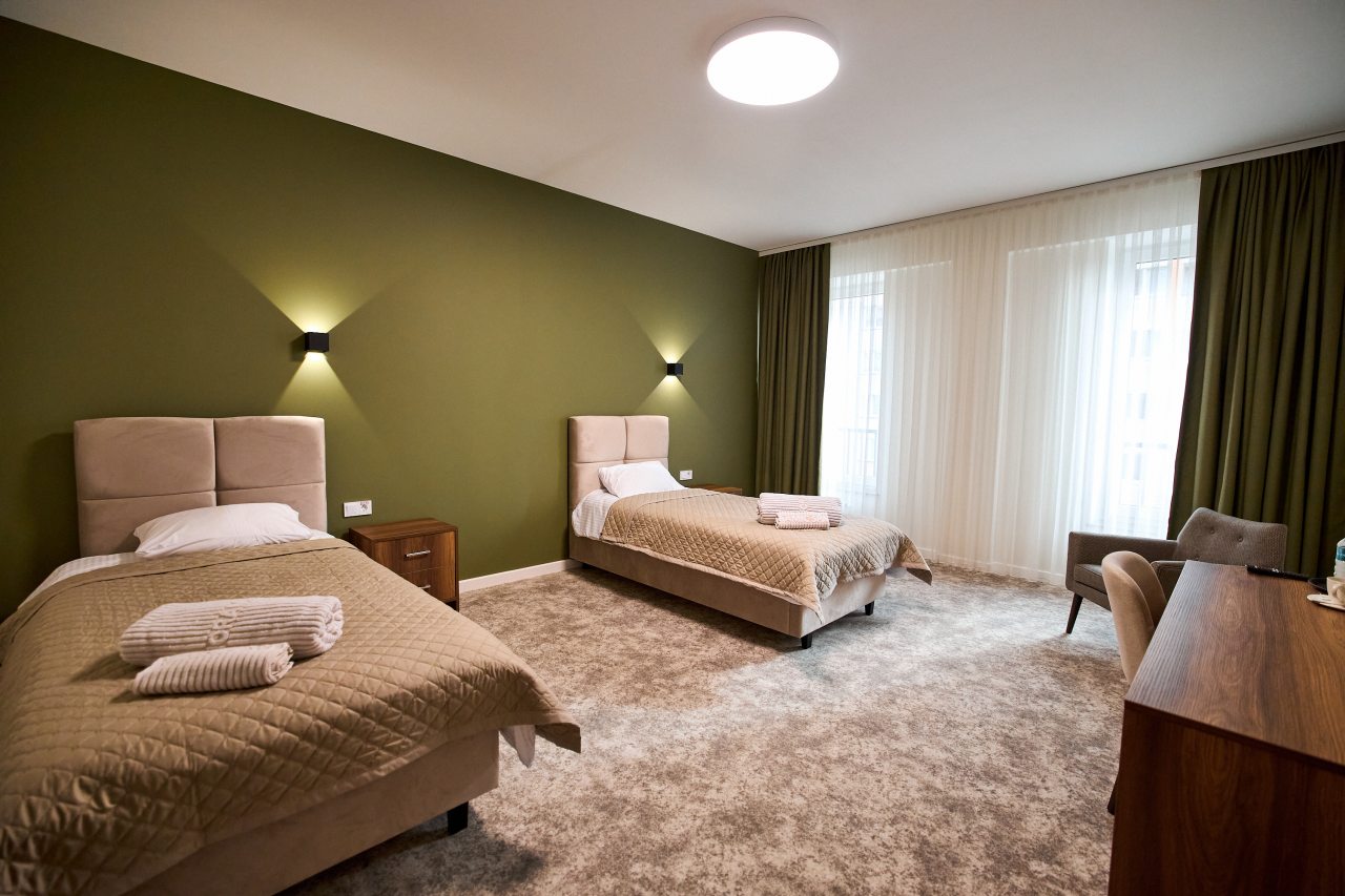 Двухместный (Стандартный Однокомнатный Номер с двумя раздельными кроватями), Отель Panoramic SPA Hotel