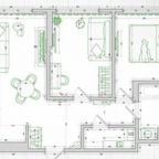 Шестиместный (Квартира Happy People в МФК Тропарёво парк), Апартаменты Happy People в МФК Тропарёво парк