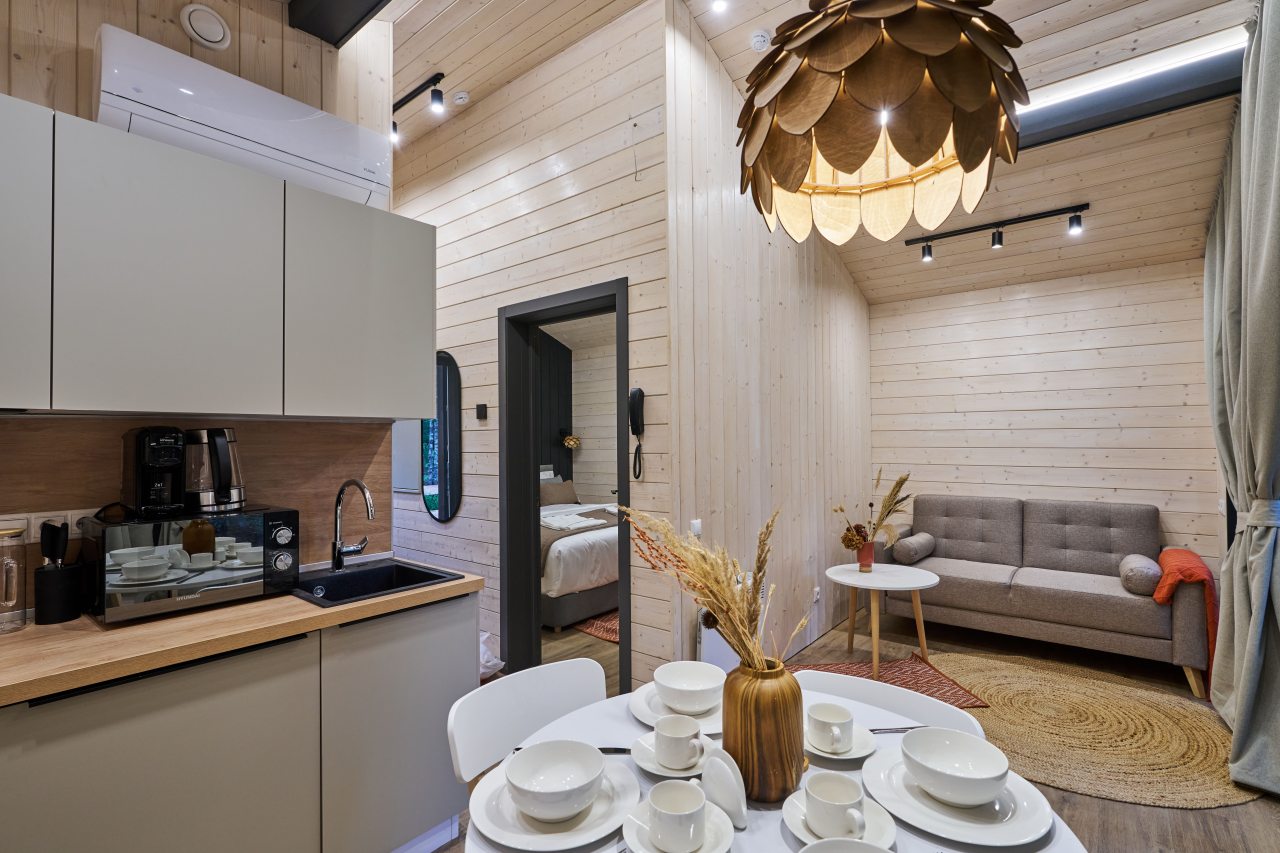 Дом (FOREST HYGGE ДОМ C BBQ ПАТИО), Загородный отель Эмбиент парк