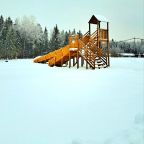 Двухуровневая горка для катание на тюбинге взрослых и детей