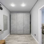 Просторная прихожая с огромным гардеробом