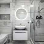 Душевая кабина, стиральная машина