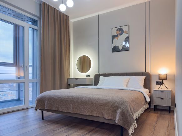 Апартаменты Однушка с балконом и видом на озеро