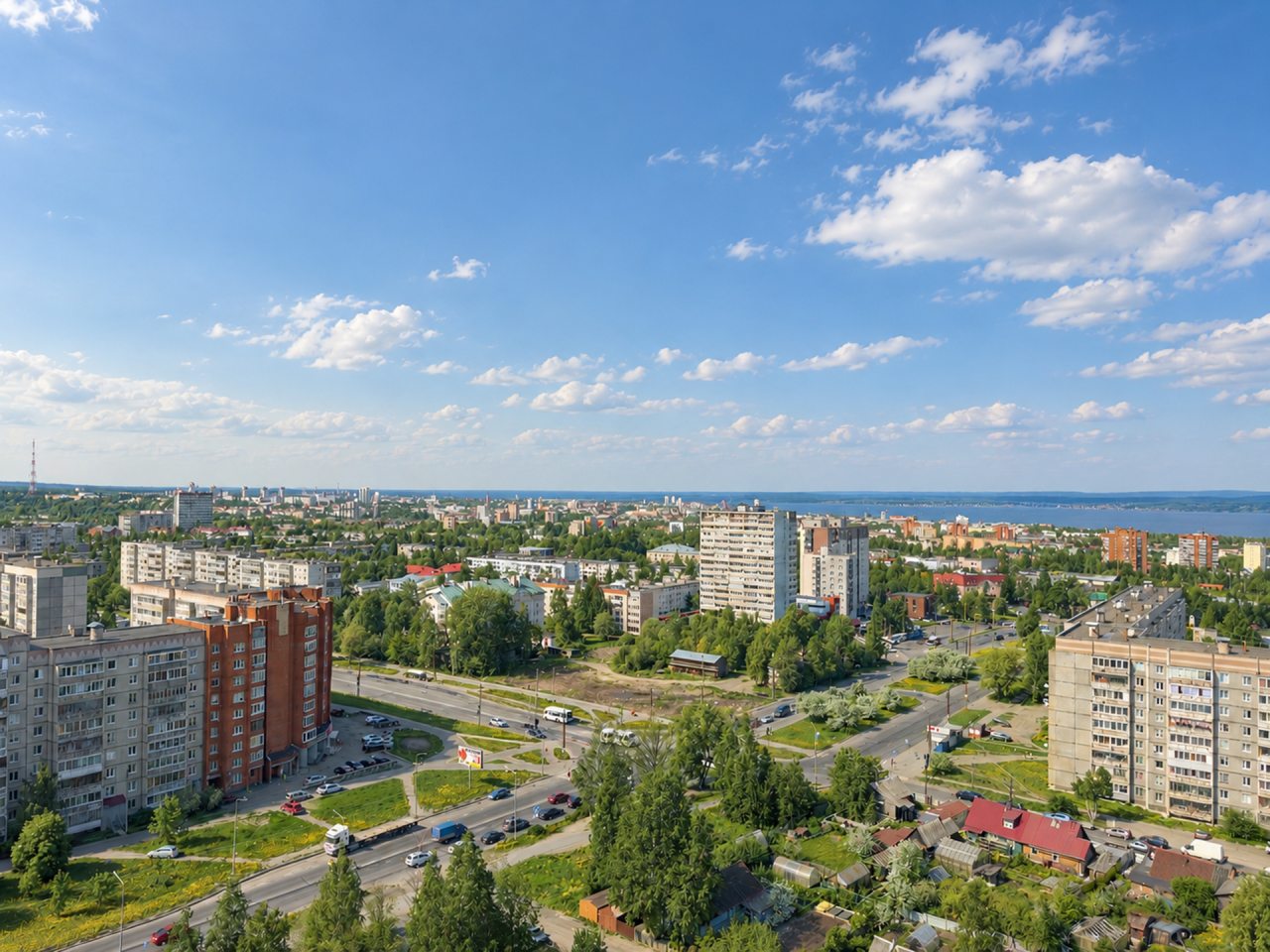 Вид на город