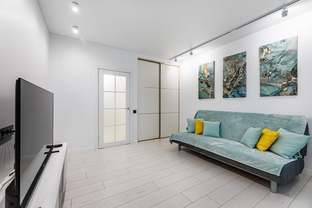 Люкс (Четырёхместная 2ух комнатная квартира), Апартаменты Мятный комфорт