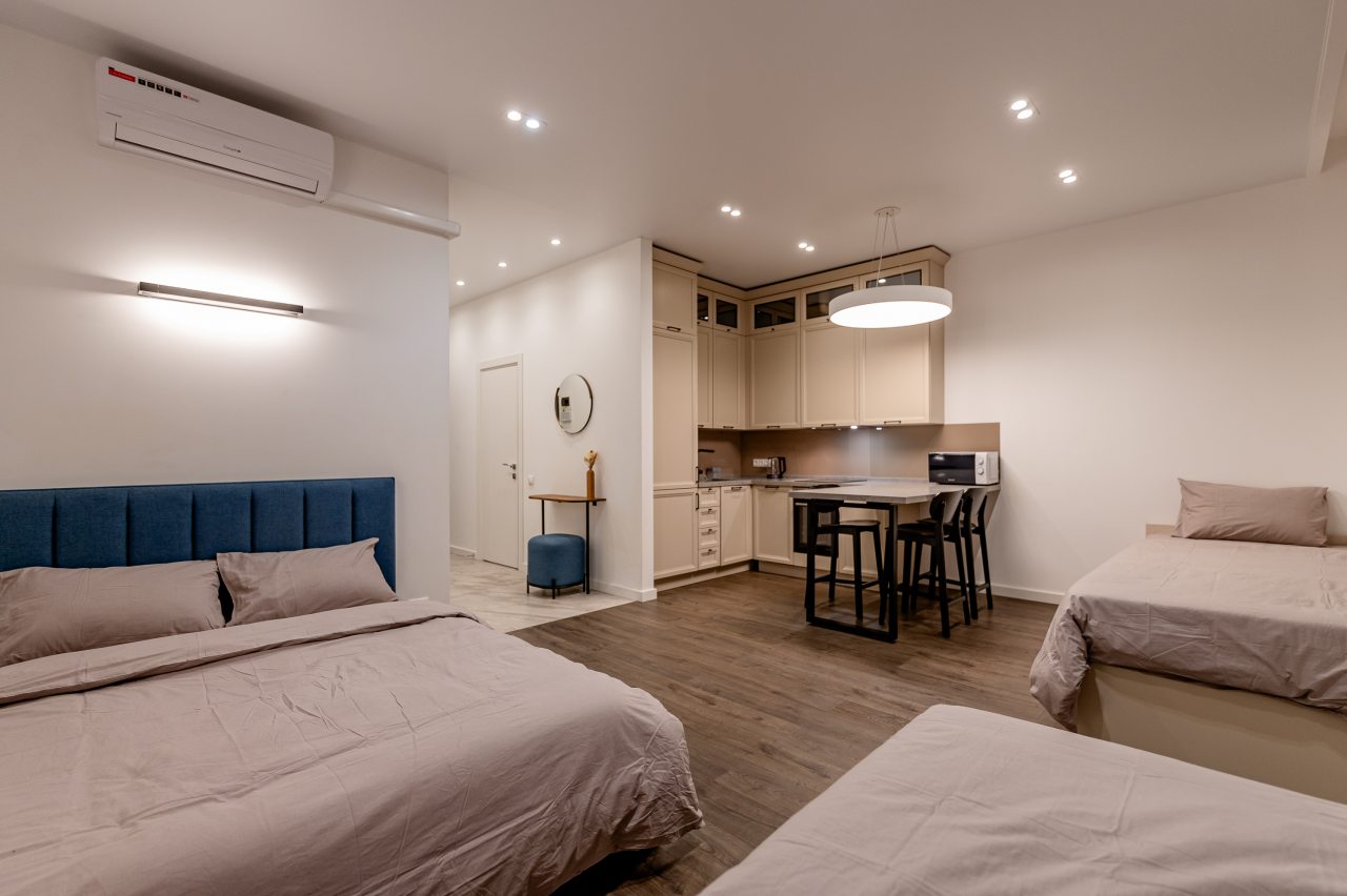 Апартаменты (Уютные однокомнатные апартаменты для четверых в центре Москвы!), Апартаменты Zen Home на ул. Ходынская