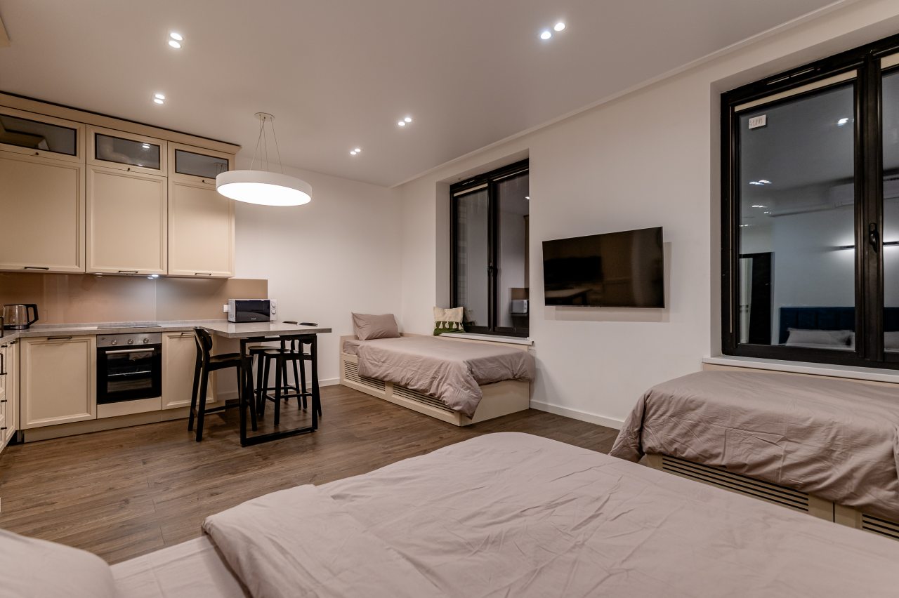 Апартаменты (Уютные однокомнатные апартаменты для четверых в центре Москвы!), Апартаменты Zen Home на ул. Ходынская