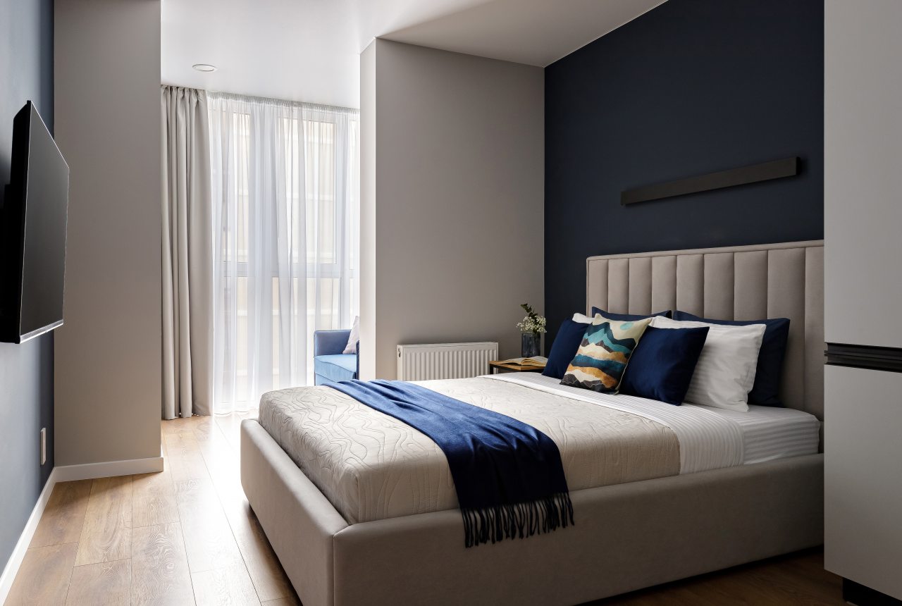 Трёхместный и более (Современная студия в закрытом комплексе для семейного отдыха), Апартаменты Современные для семейного отдыха