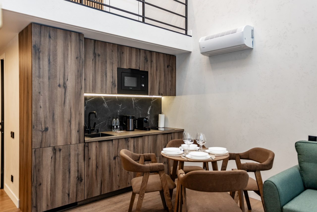 Апартаменты (Двухуровневые на Верещагина 10), Апартаменты GreenLine двухуровневые by Karmanns