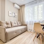 Апартаменты (Квартира "Капучино" на 4 гостей, удаленное заселение), Апартаменты Добрый Хост- ЖК Облака Центральный район