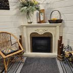 Электрический камин в доме ВеЖа, Коттедж Залесская дача