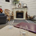 Электрический камин в доме ВеЖа, Коттедж Залесская дача